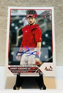 2023 Topps Pro Debutto - Jimmy Crooks III #PD-177 Autografi (AU, RC) - Foto 1 di 2