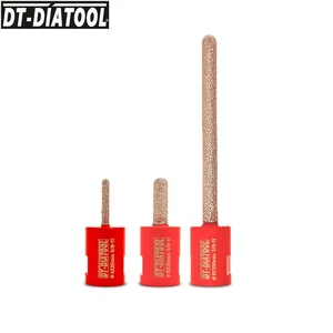 Broca rastrilladora de mortero de diamante para eliminación de ladrillos de piedra 4*25/8*25/8*100 mm vástago redondo - Imagen 1 de 14