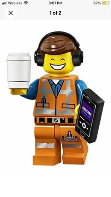 LEGO Awesome Remix Emmet The LEGO Movie 2 Series Minifigure 71023 No.1 - Image 1 of 3
