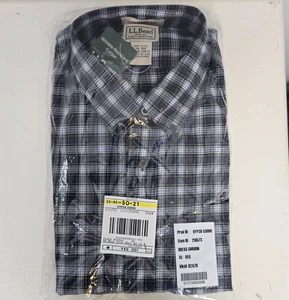 NWT L.L. Bean Mens Dress Gordon Plaid Shirt XL Regular Wrinkle Resistant 218573 - Picture 1 of 6