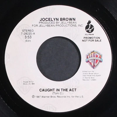 JOCELYN BROWN: caught in the act WB 7" Single 45 RPM - Image 1 of 2