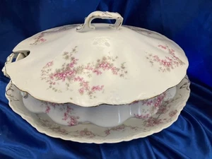 Limoge France Covered Caserole Dish With Platter - Picture 1 of 11