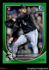 2025 Bowman Chrome Green Refractors #52 Shane Smith RC Rookie 52/99 WHITE SOX - Picture 1 of 2