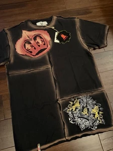 Kanji Skulls Vintage Y2K Herren T-Shirt R Neu mit Etikett Größe L - Bild 1 von 7