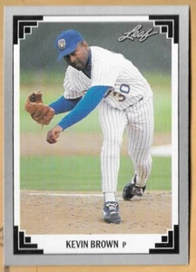 KEVIN BROWN MILWAUKEE CERWERS #475 - HOJA CASI NUEVA - MONTADA 1991 - Imagen 1 de 2