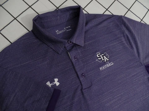 SFA Lumberjacks Polo Shirt Under Armour HeatGear Purple  Men XL Cover