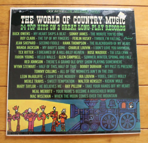 THE WORLD OF COUNTRY MUSIC DOUBLE LP [NEW SEALED] 12" RECORD [68]