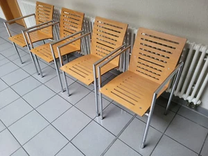 4x Atoll Stühle Holz Designer Thomas Albrecht, Modell ROBERT - Bild 1 von 5
