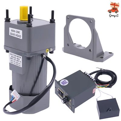AC Gear Reduction Motor Electric+Variable Speed Control Reversible 110V 250W New - Image 1 of 4
