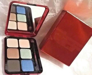 Paleta y pincel de sombras de ojos clásicos MAC DEVOTED POPPY 6 GENUINOS ~ RARO - Imagen 1 de 3