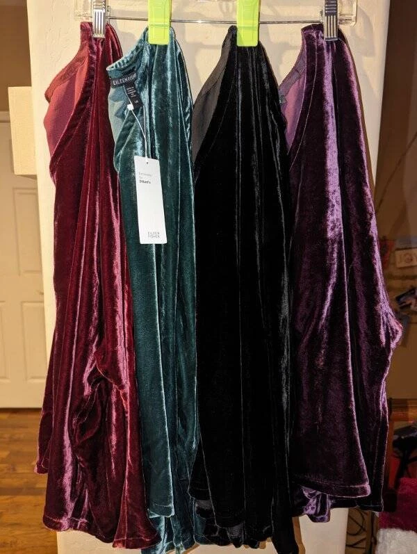 Nuevo con etiquetas Camiseta manga dolman Eileen Fisher M/L negra, Dp Claret, pino, terciopelo ciruela dulce Foto 1 de 1