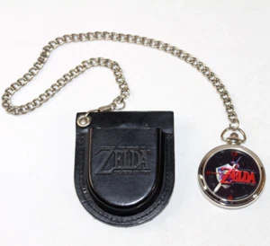 Vintage 1998 Nintendo Zelda Ocarina Of Time Pocket Watch w/ Case! ULTRA RARE! - Picture 1 of 8