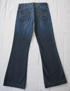 Citizens Humanity Kate Low Waist Full Leg Jean Wm Sz 25 Dark Blue Distressed L30 - Picture 1 of 9