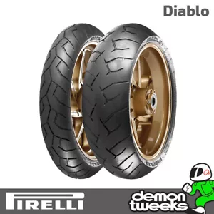 Pirelli Diablo Motorcycle Tyre Set - 120/70/17 58W & 190/50/17 73W - Picture 1 of 2