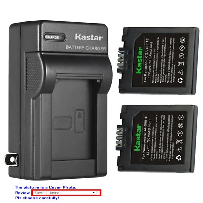 Cargador de pared de CA de batería Kastar para CGA-S001 y Panasonic DMC-FX5 DMC-FX5BS FX5EG Foto 1 de 4