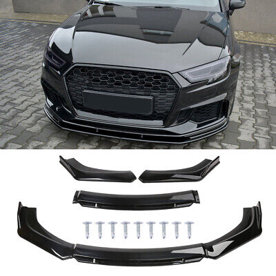 Lower Front Glossy Splitter Spoiler Bumper Chin Lip For Audi A1 A3 S3 A4 A6 8v • 81.18€