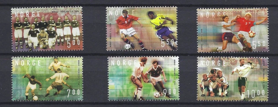 Noruega 2002 NK 1475-80 MNH Deportes, fútbol Foto 1 de 1