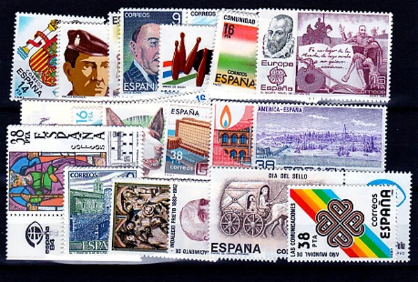 ESPAÑA.- AÑO 1983 COMPLETO DE SELLOS, HOJAS BLOQUE, NUEVOS SIN CHARNELA - Imagen 1 de 1