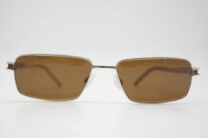 Easyoptic 11644 Gold Bronze Brown Square Sunglasses New - Picture 1 of 6