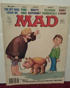 MAD MAGAZINE No.199 June 1978 The Spy Who Loved Me PUNK ROCK Donny & Marie - Picture 1 of 2