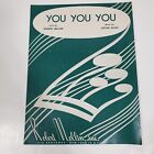 You You You Robert Mellin & Lotar Olias 1952 Piano Voice Sheet Music Vintage
