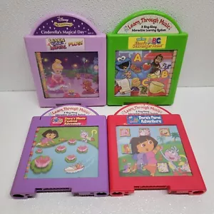 Learn Through Music Lot Of 4 Cartridges - Cinderella, Dora, Sesame Street - Picture 1 of 13