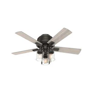 Hunter 44" Hartland Low Profile Ceiling Fan with LED Light Pull Chain Farmhouse - Picture 1 of 4