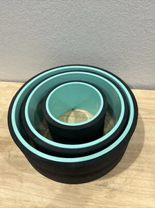 Juego de 3 ruedas deportivas de yoga rueda de yoga rodillo para estiramiento de dolor de espalda - Imagen 1 de 5