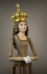 Wooden Devotion Mannequin 104 cm Madonna Interior Design Baroque Art - Picture 1 of 18