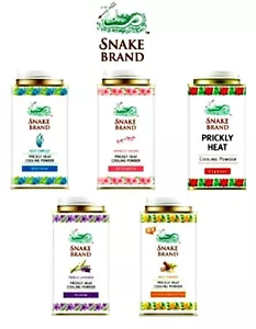 Heat Prickly Brand Snake Original Cooling Powder Body Skin Summer 140g - Picture 1 of 12
