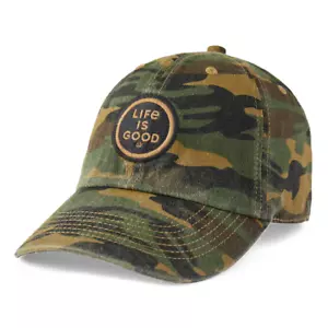 Gorra Life Is Good Coin Camuflaje Verde Chill Camuflaje Para Hombre Nueva con Etiquetas - Imagen 1 de 4