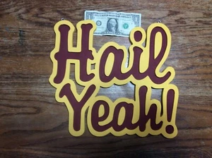 REDSKINS - HAIL YEAH - 3D WOOD ART - Picture 1 of 2