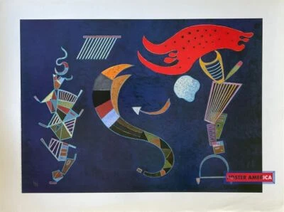 Vassily Kandinsky La Fleche Vintage Italian Import Art Print 23.5 x 31.5 - Image 1 of 4