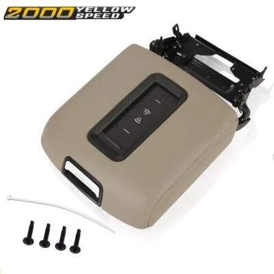 Fit For 15-2019 Chevrolet Suburban Center Console Armrest Lid w/Wireless Charger Foto 1 de 4