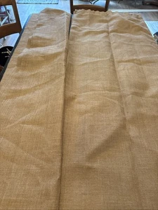 2 x Ballard Designs Burlap Drapery Curtain Panels IVORY 50” X 84” Lined - Picture 1 of 11