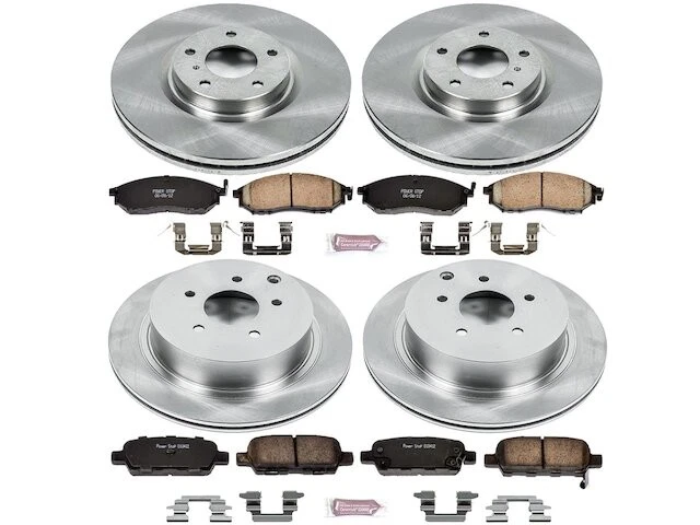 Front and Rear Brake Pad and Rotor Kit For 2011-2013 Infiniti M56 2012 ZV398DY - Image 1 of 1