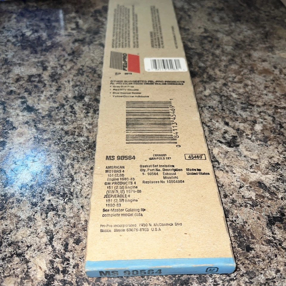 Комплект прокладок выпускного коллектора Fel-Pro MS90564! США Бесплатная доставка! - Изображение 1 из 4