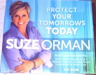 SUZE ORMAN Protect Your Tomorrows Today CD-ROM Must-Have Documents NEW + SEALED - Image 1 of 2