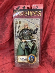 DER HERR DER RINGE Die zwei Türme LEGOLAS mit Pfeilstartfigur TOYBIZ Neu in OVP - Bild 1 von 5