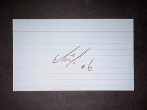 Tarjeta índice firmada 3x5 Everth Cabrera, PADRES (debut 2009) (HS) - Imagen 1 de 1