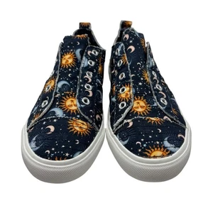 Corkys Women's Babalu Slip On Canvas Sneaker Sun & Moon Size 10 - Picture 1 of 8