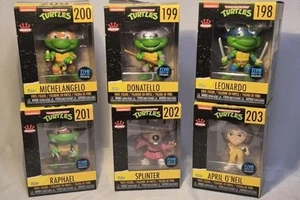 TEENAGE MUTANT NINJA TURTLES Funko Minis 2 1/2" Vinyl Figure Complete Set - Picture 1 of 10