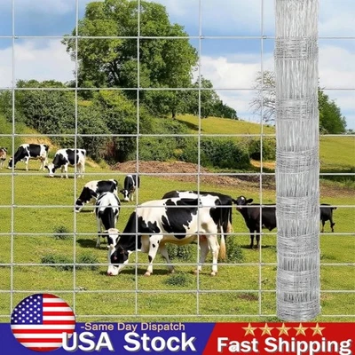Cerca de fazenda 5 pés x 328 pés resistente galvanizada cerca de gado proteção animal - Imagem 1 de 4