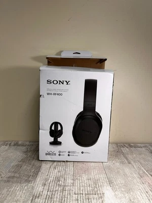 Sony WHRF400 RF BLACK Wireless Noise Reducing Home Theater Headphones Open box - Image 1 of 4