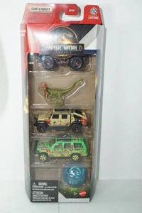 MATTCHBOX Jurassic World Rebirth 5 Pack Ford Explorer Jurassic Park Dinosaur - Picture 1 of 12