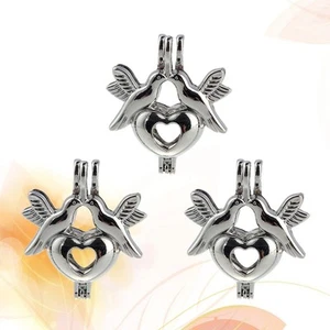 3 Pcs Anhänger Zubehör Medaillon-Anhänger Ätherische Öle Machen Charme - Zdjęcie 1 z 11
