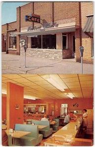 HOSTESS CAFE Roadside Diner FRANKFORT, MI Lake Michigan 1950s MCM Postcard - Picture 1 of 2