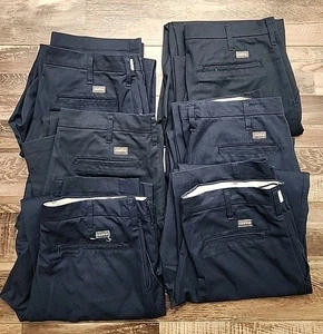 6 Paar - SofTwill by Unifirst Herren Arbeitshosen Chore blau Workwear Größe 34 x 32 - Bild 1 von 16