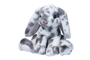 Douglas Toys Bouncie Soft Gray Spotted Bunny Stuffed Animal Toy, 8" sitting - Picture 1 of 1