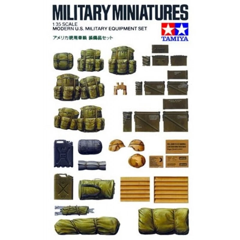  TAMIYA 1:35 KIT ACCESSORI MILITARI MODERN U.S. MILITARY EQUIPMENT SET ART 35266 - Immagine 1 di 1